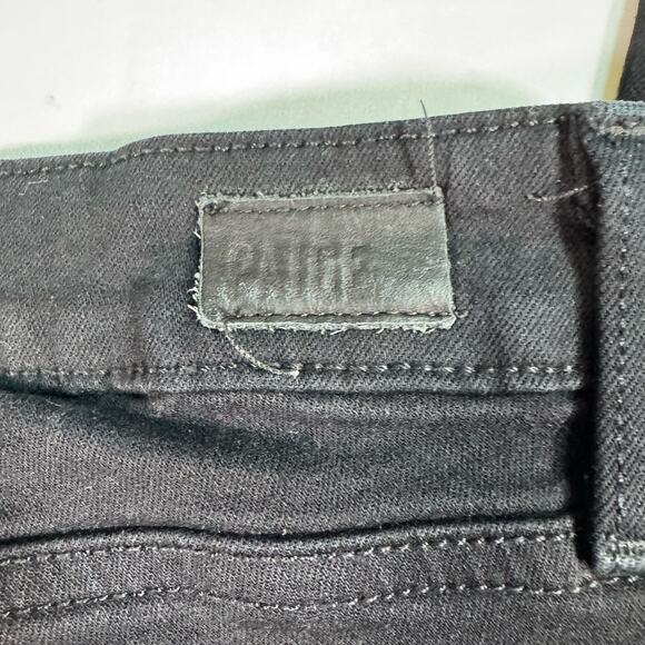 Paige Jeans Women’s Verdugo Ultra Skinny 27 Black Shadow Rayon Blend Stretch - Picture 8 of 8